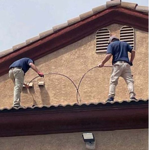 HVAC technician at work