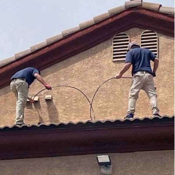 HVAC technician at work